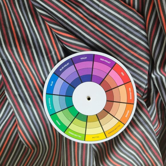 Roamans Womens Top 3X Plus Long Sleeve Button Up Black Red Stripe STR163E - Picture 8 of 8